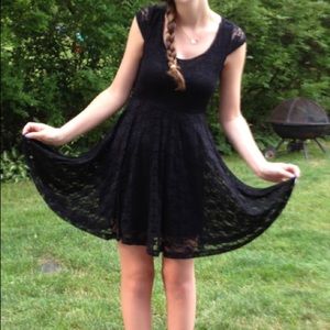 Wet Seal - Black Lace Dress - Size Small